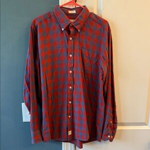 Onward Reserve. checkered Flannel LS button down